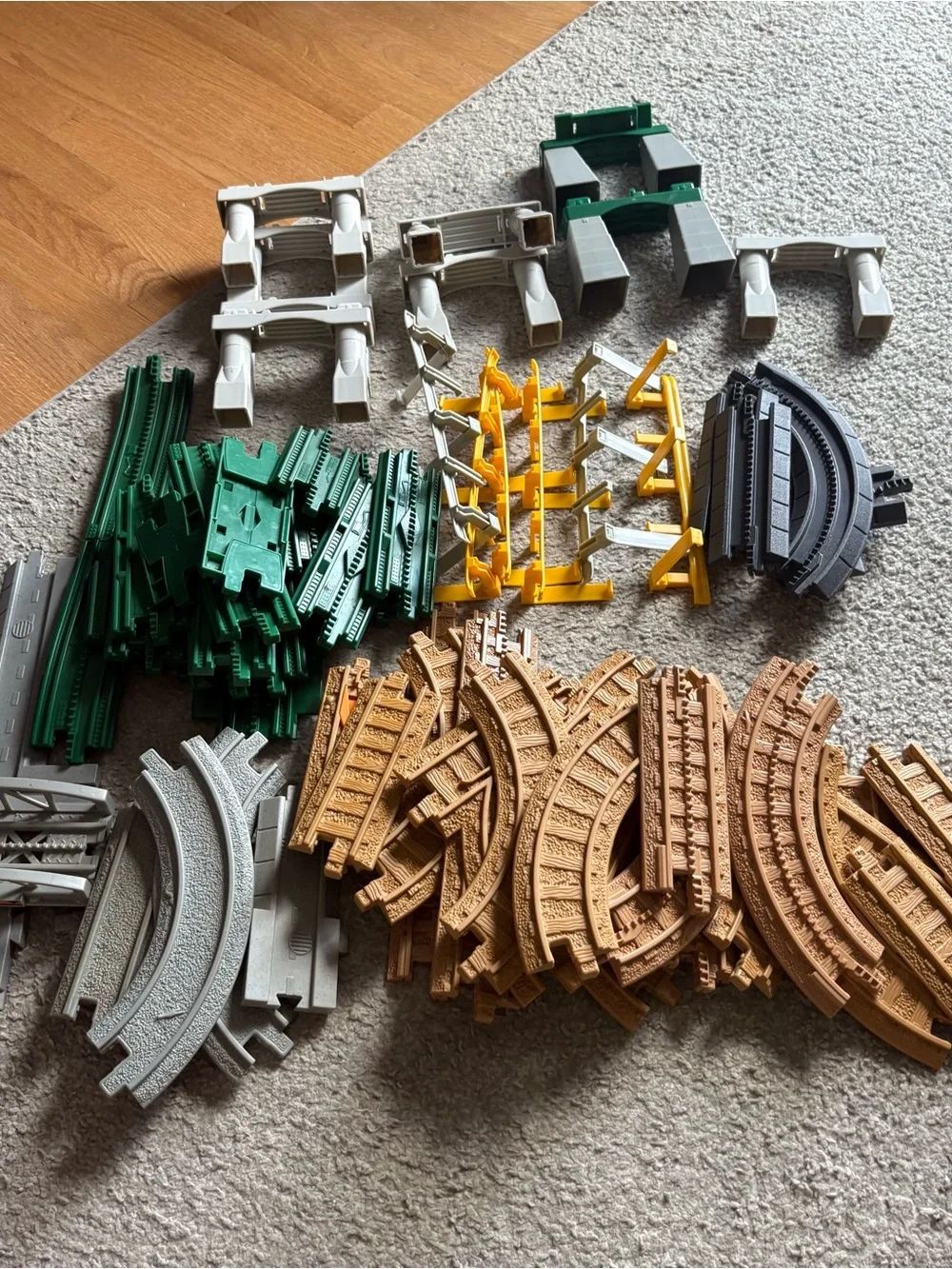 Vintage Fisher Price Geo Trax Train Track Piece Set Bundle 2004 Mattel